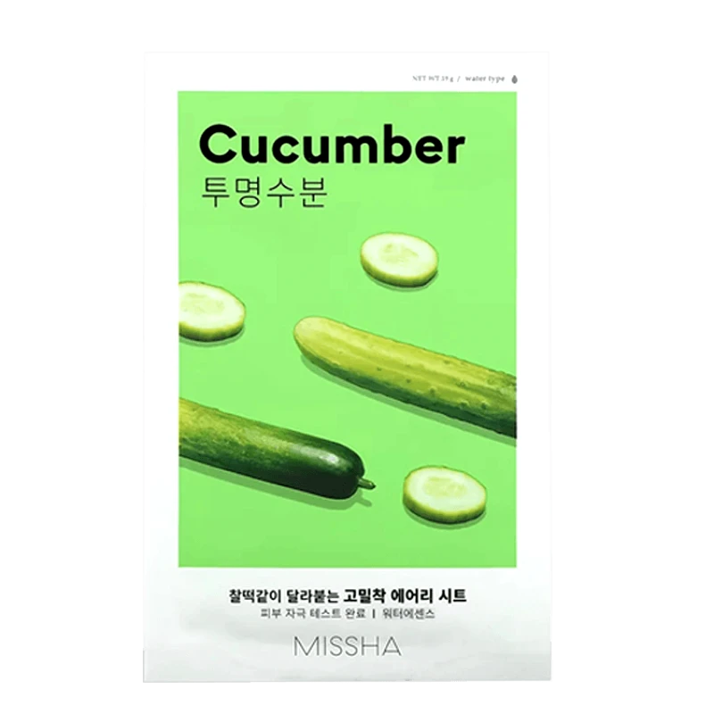 Missha Missha Airy Fit Sheet Mask Cucumber – Υφασμάτινη μάσκα προσώπου 19gr