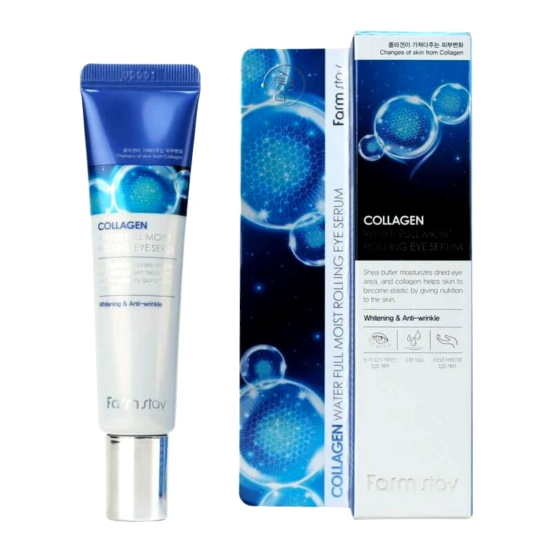 Farmstay Farmstay Collagen Water Full Moist Rolling Eye Serum Ορός ματιών με κολλαγόνο 25ml