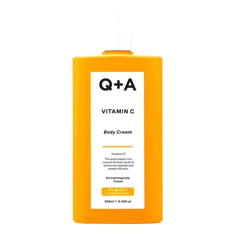 Q+A Q+A Vitamin C Body Cream Ενυδατική κρέμα σώματος με βιταμίνη C 250ml