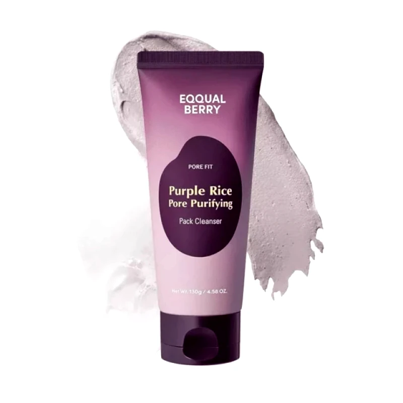 Eqqualberry Eqqualberry Purple Rice Pore Purifying Pack Cleanser - Μάσκα και καθαριστικό ειδικό για τους πόρους 2 σε 1- 130gr