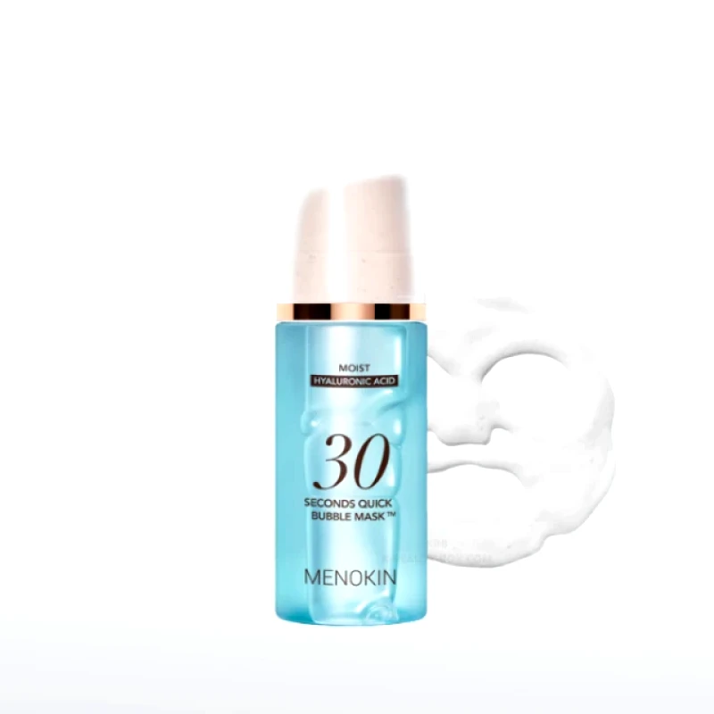 Menokin Menokin 30 Seconds Quick Bubble Mask Moist 95ml-Μάσκα Ενυδάτωσης γρήγορης δημιουργίας φυσαλίδων 30 δευτερολέπτων με Υαλουρονικό 95ml