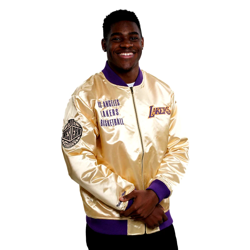 Mitchell & Ness Mitchell & Ness NBA Los Angeles Lakers Lightweight Satin Ανδρικό Μπουφάν (9000182446_4166)