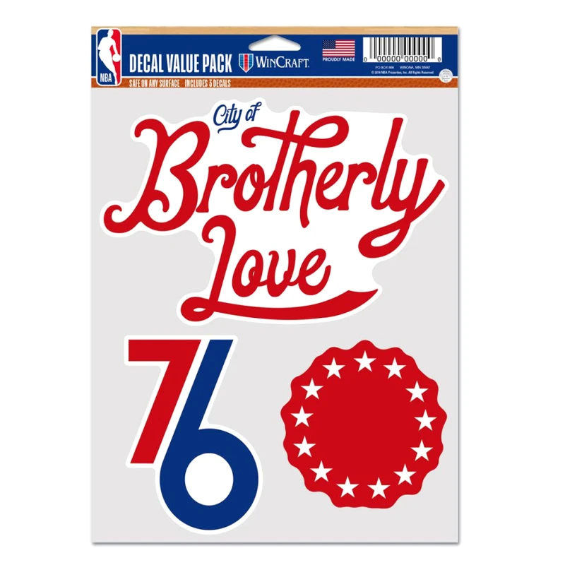 Wincraft Wincraft Nba Fdcl 5.5X7.75 3Pk 76Ers Ct (9000179153_76372)