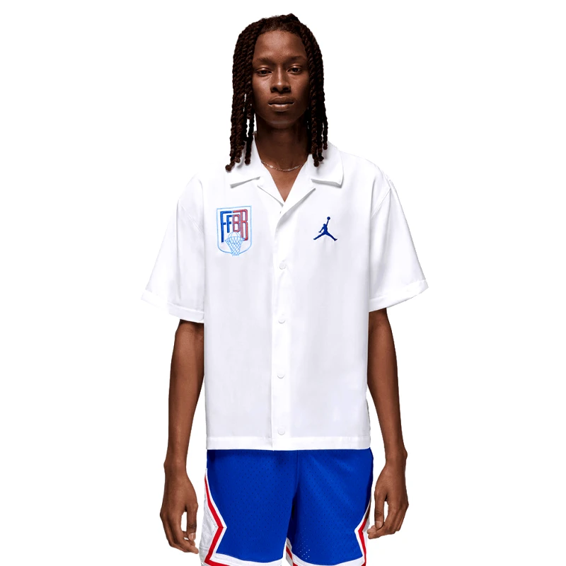 JORDAN Jordan Sport x Federation Francaise de Basketball Ανδρικό Κοντομάνικο Πουκάμισο (9000197523_80489)