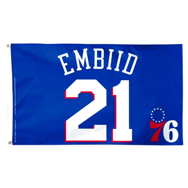 Wincraft Wincraft Nba Flg 3X5 Dlx Embiid/76Ers (9000179224_76364)