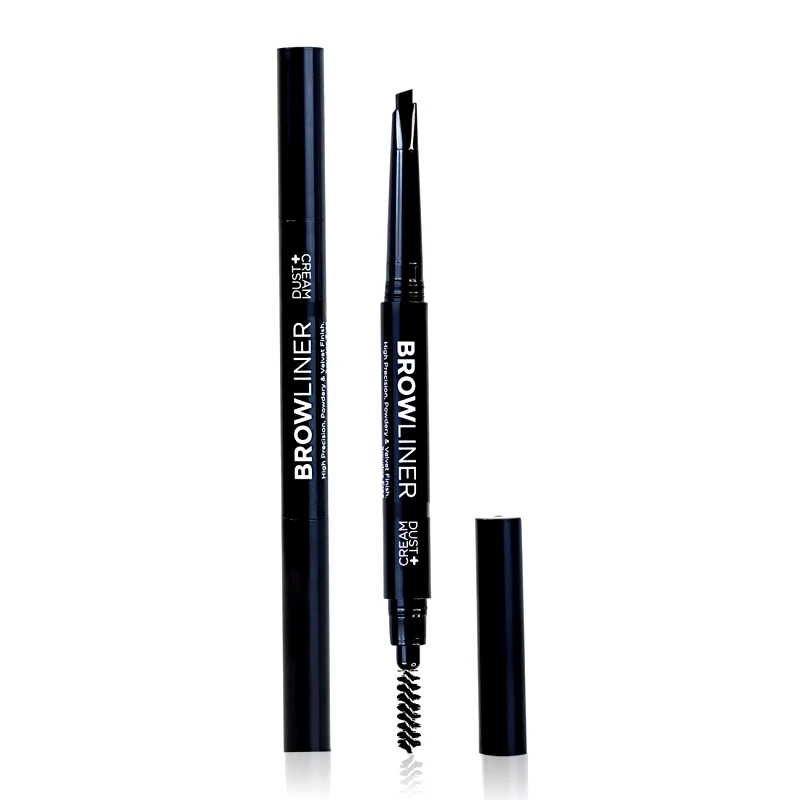 DUST+CREAM ΜΟΛΥΒΙ ΦΡΥΔΙΩΝ ΜΗΧΑΝΙΚΟ BROW LINER ΜΕ ΒΟΥΡΤΣΑΚΙ ΜΑΥΡΟ 0,3GR