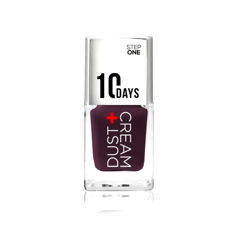 DUST+CREAM ΒΕΡΝΙΚΙ ΝΥΧΙΩΝ 10 DAYS No 557 PURPLE GREY 11,5ML