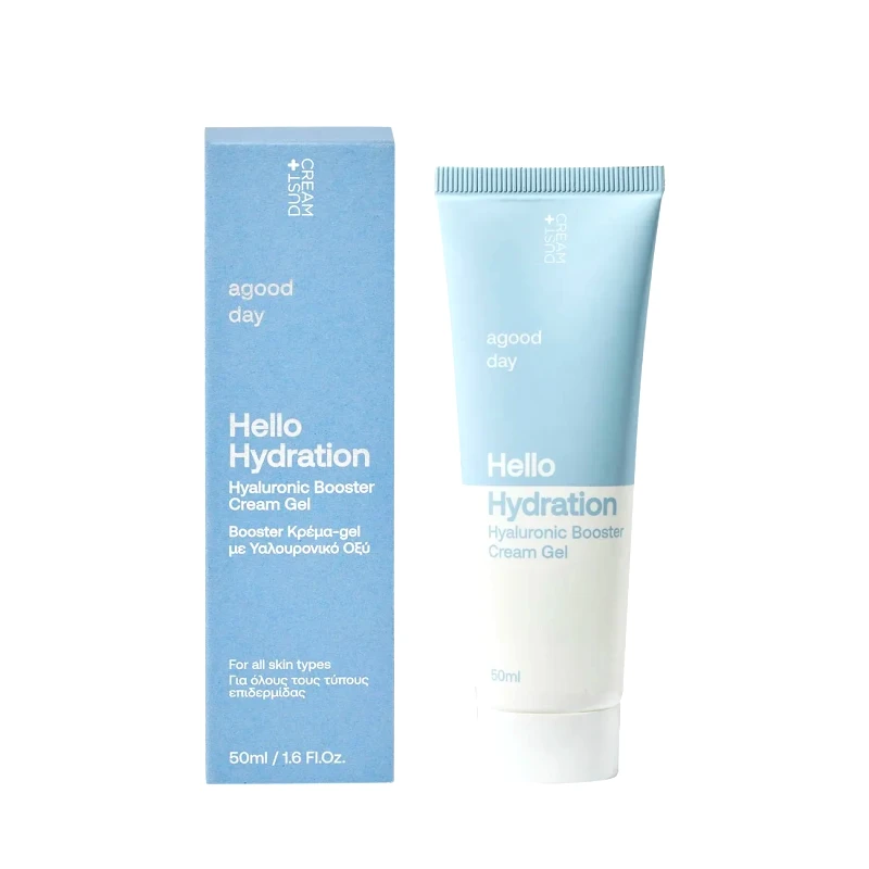 DUST+CREAM ΚΡΕΜΑ-GEL BOOSTER A GOOD DAY HELLO HYDRATION ΜΕ ΥΑΛΟΥΡΟΝΙΚΟ ΟΞΥ 50ML