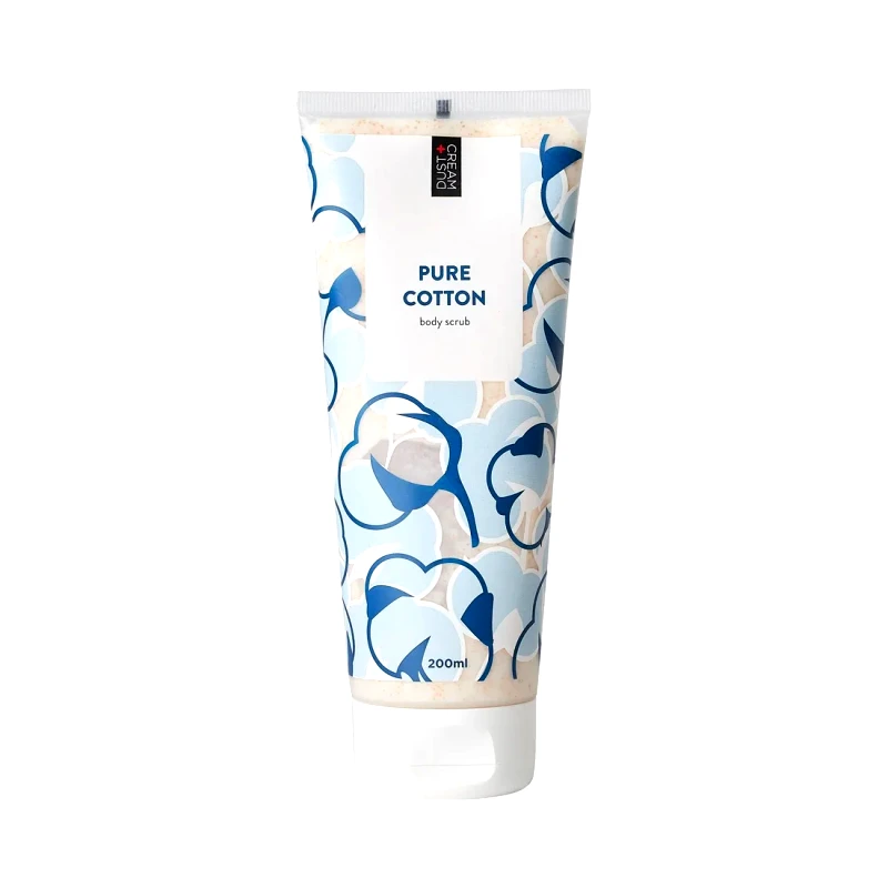 DUST+CREAM SCRUB ΣΩΜΑΤΟΣ BASIC LINE ΜΕ ΑΡΩΜΑ PURE COTTON 200ML