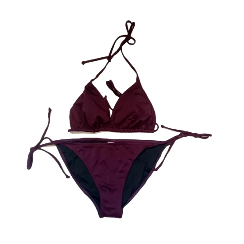 ELINAL Bikini Set μονόχρωμο ΜΠΟΡΝΤΟ