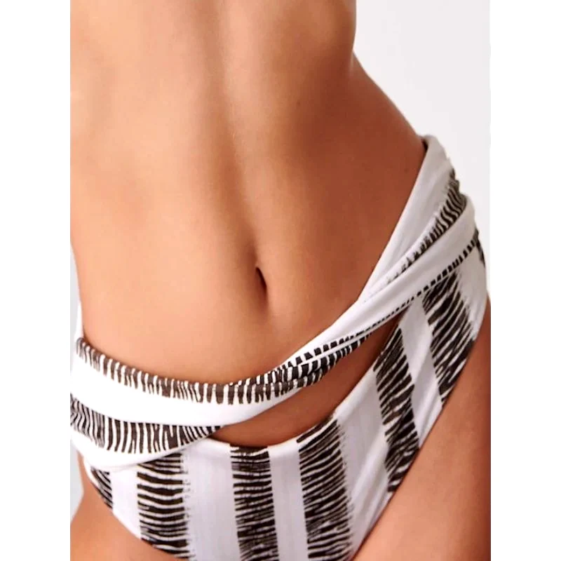 BLU4U Bikini Slip κανονικής κάλυψης | 22365019 ΛΕΥΚΟ/ΜΑΥΡΟ