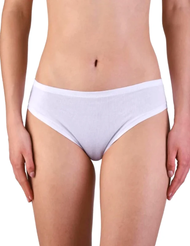 SIELEI Γυναικείο Mini Slip από οργανικό βαμβάκι | 1445 ΛΕΥΚΟ