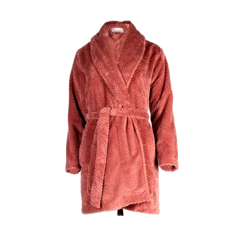 PINK LABEL Ρόμπα φλις σταυρωτή | W1056 ΣΑΠΙΟ ΜΗΛΟ