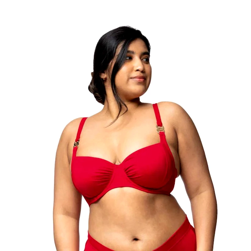 DORINA Bikini Top σε κόκκινο χρώμα | OPIO ΚΟΚΚΙΝΟ
