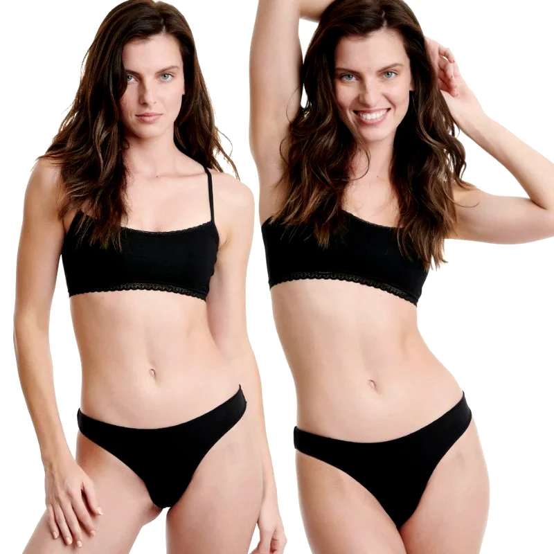 WALK Brazil Slip Bamboo 2άδα | W2018 ΜΑΥΡΟ