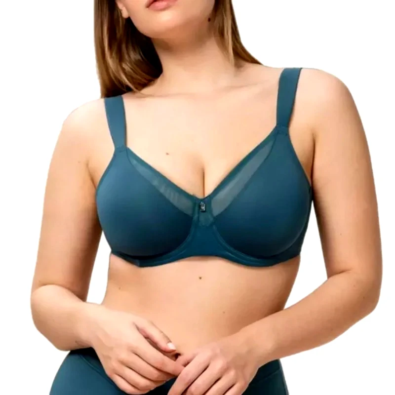 TRIUMPH Σουτιέν minimizer με 3D μπανέλα | True Shape Sensation W01 ΠΕΤΡΟΛ ΣΚΟΥΡΟ