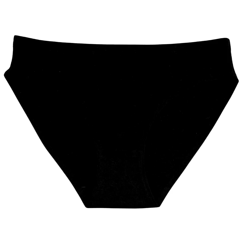NUDS Mini slip βαμβακερό χωρίς ραφές ΜΑΥΡΟ