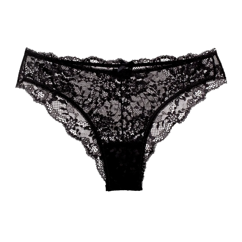 DREAMS Brazilian Slip με ελαστική δαντέλα | 258 ΜΑΥΡΟ