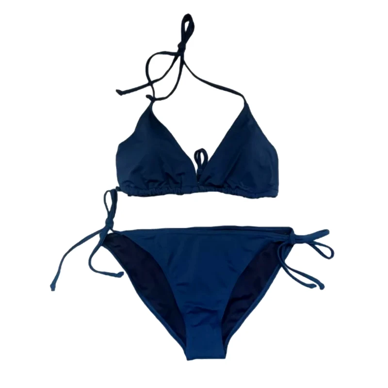 ELINAL Bikini Set μονόχρωμο ΜΠΛΕ ΣΚΟΥΡΟ