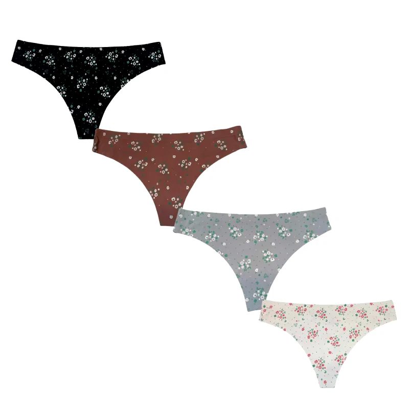 NUDS 4αδα String χωρίς ραφές με σχέδιο ΠΟΛΥΧΡΩΜΟ