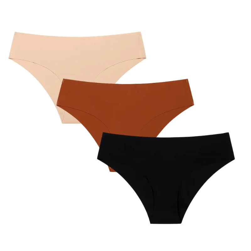 NUDS 3άδα Mini Slip χωρίς ραφές ΠΟΛΥΧΡΩΜΟ