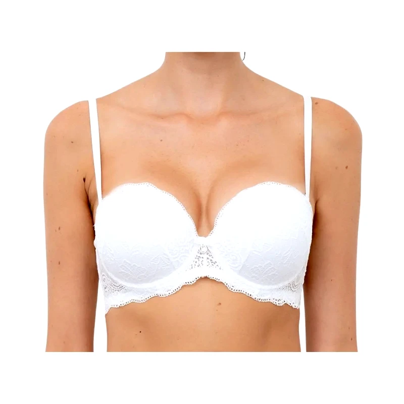 LORMAR Στράπλες Super Push-Up | Extra Pizzo ΛΕΥΚΟ