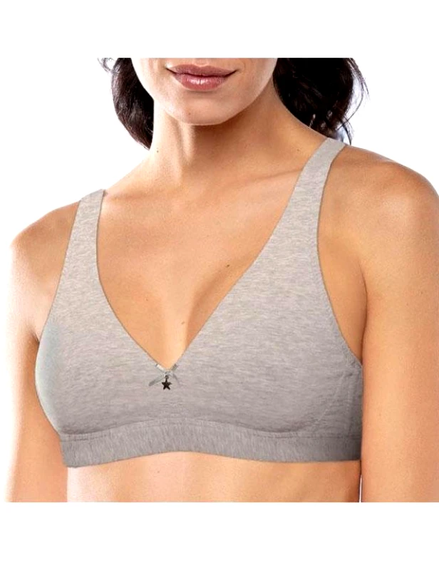 SIELEI Σουτιέν αμπάνελο από οργανικό βαμβάκι | 1454 ΓΚΡΙ ΑΝΟΙΧΤΟ