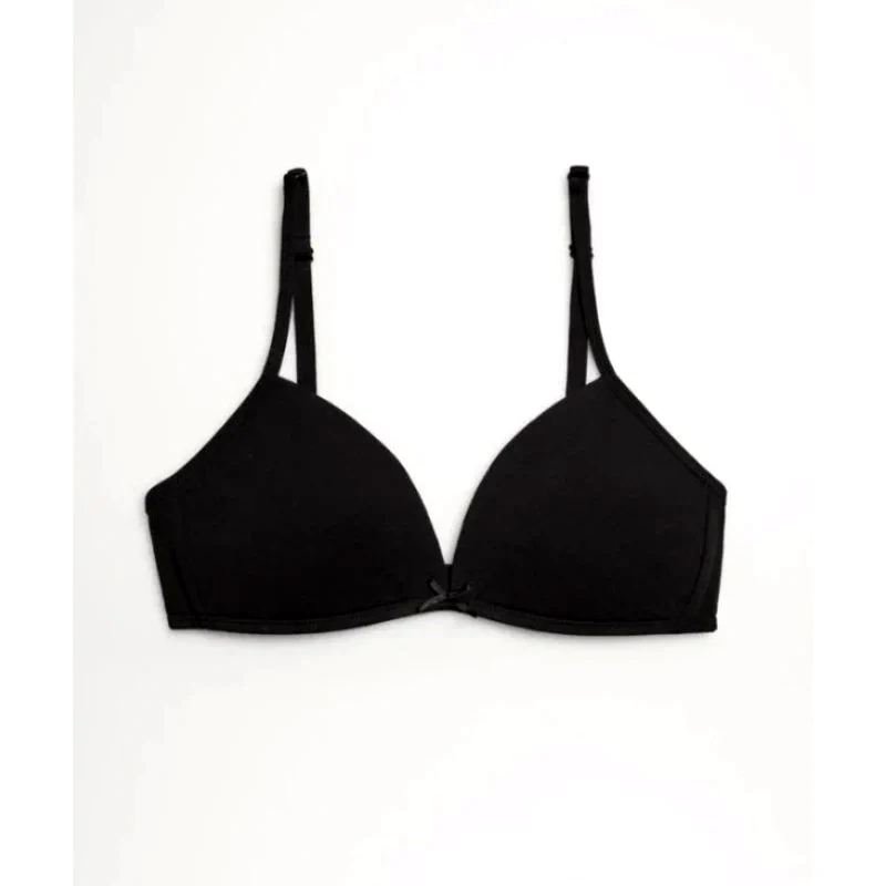 YSABEL MORA Εφηβικό σουτιέν χωρίς μπανέλα με ελαφριά επένδυση | 18802 ΜΑΥΡΟ