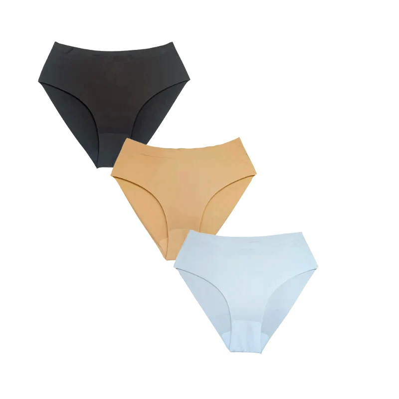 NUDS 3αδα ψηλόμεσο midi slip χωρίς ραφές ΠΟΛΥΧΡΩΜΟ