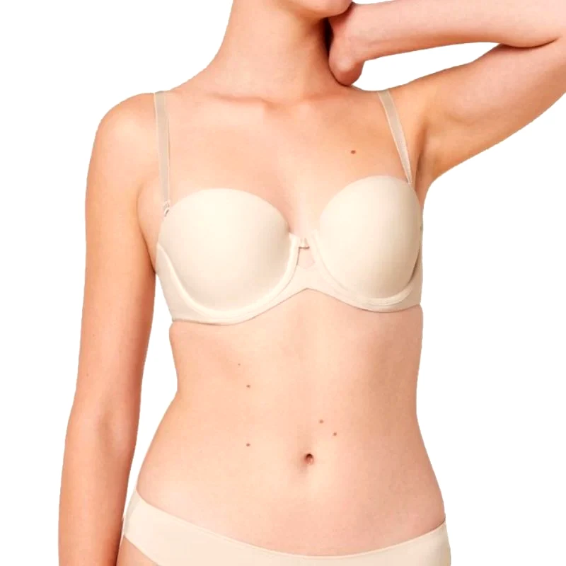 TRIUMPH Σουτιέν Strapless με ενίσχυση & μπανέλα | Pure Micro WDP ΜΠΕΖ