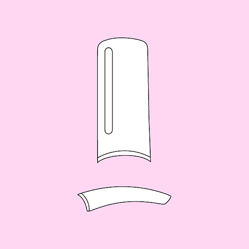 Peggy Sage TIPS ΚΑΣΕΤΙΝΑ 100τμ ΦΥΣΙΚΑ ΗΜΙΔΙΑΦΑΝΑ 10 ΜΕΓΕΘΗ Στενή Λωρίδα Συγκόλλησης