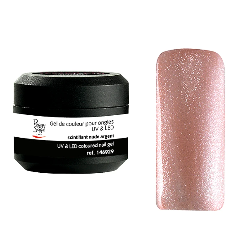 Peggy Sage GEL UV & LED ΧΡΩΜΑΤΙΣΤO 5gr. Scintillant Nude Argent