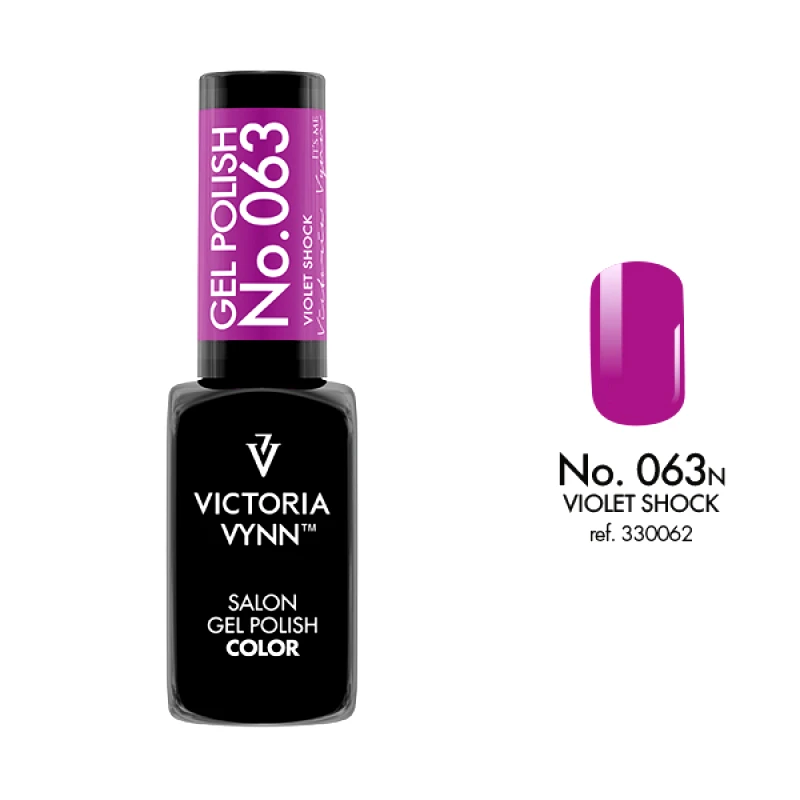VICTORIA VYNN ΗΜΙΜΟΝΙΜΟ ΒΕΡΝΙΚΙ No 063. 8ml Violet Shock