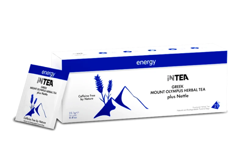 INBEVERAGES iNTEA Energy | Κουτί 21 τμχ με φακελάκια-πυραμίδες