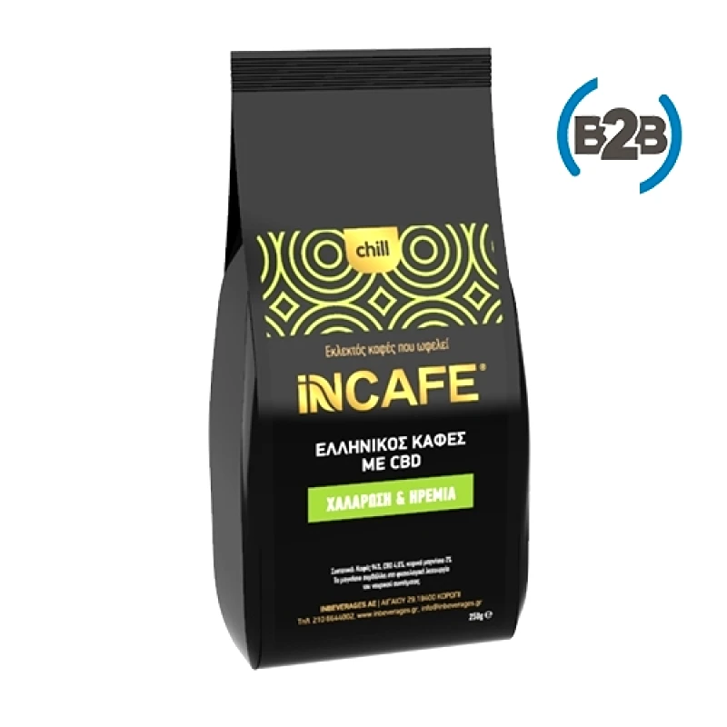 INBEVERAGES Συσκευασία B2B iNCAFE Chill ελληνικός καφές 250 γρ
