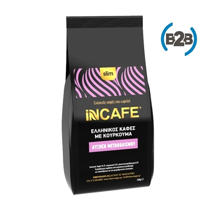 INBEVERAGES Συσκευασία B2B iNCAFE Slim ελληνικός καφές 250 γρ