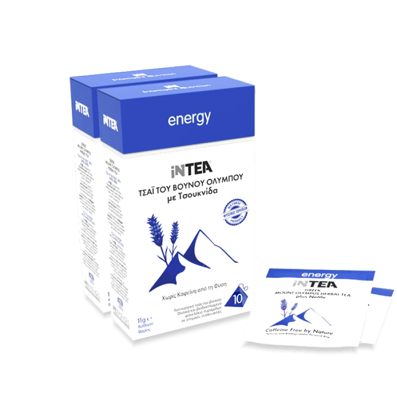 INBEVERAGES iNTEA Energy Πακέτο | 2 Κουτιά με φακελάκια-πυραμίδες