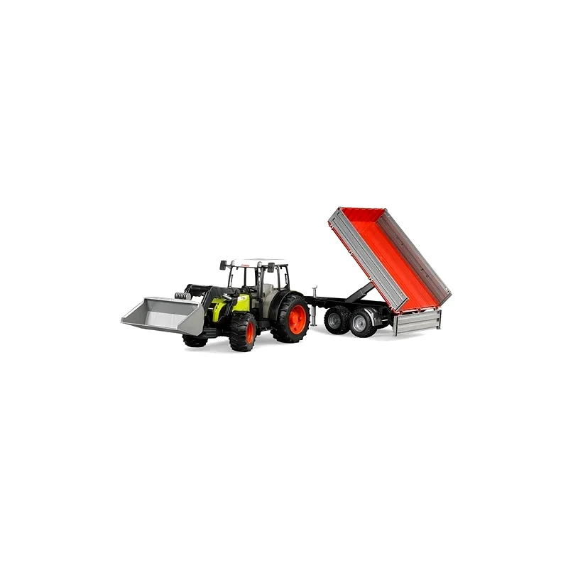 Bruder Bruder Τρακτέρ Claas Nectis 267 F Με Φορτωτή & Καρότσα (002112)