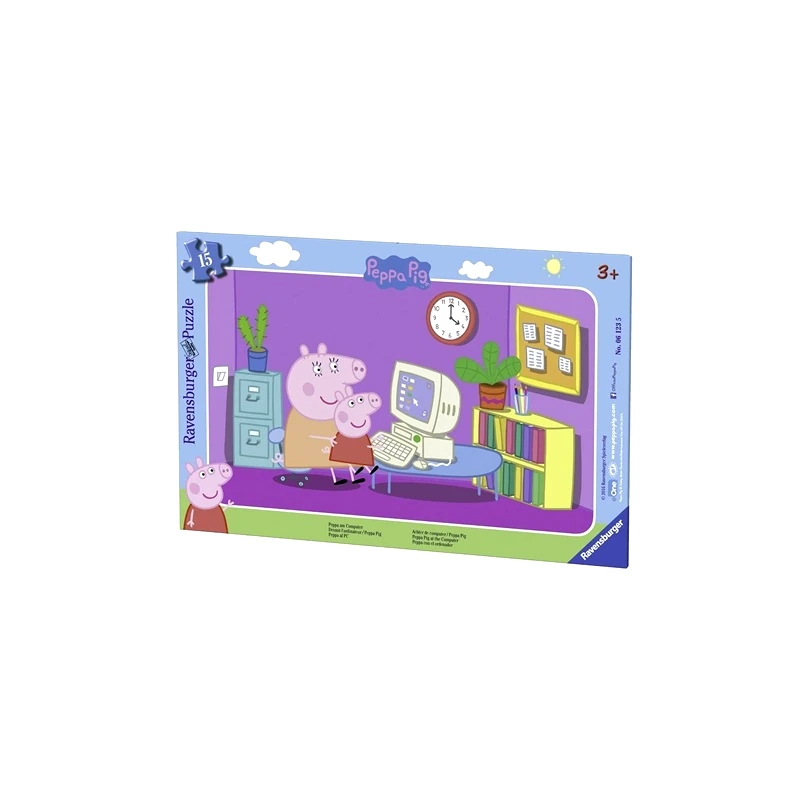 Ravensburger Παζλ Κορνίζα Peppa Το Γουρουνάκι (15Τ) (05-06123)