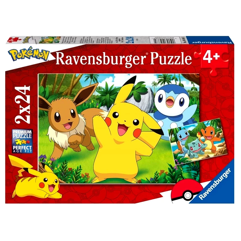 Ravensburger Παζλ 2X24 Τεμ. Pokemon (05668)