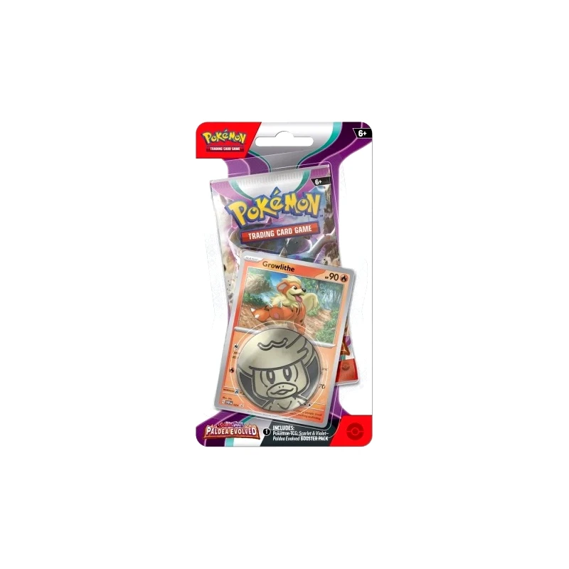 Pokemon Καρτες Pokemon Sv2 Paldea Evolved Checklane Blister 2 Σχέδια - 1τμχ (POK853562)
