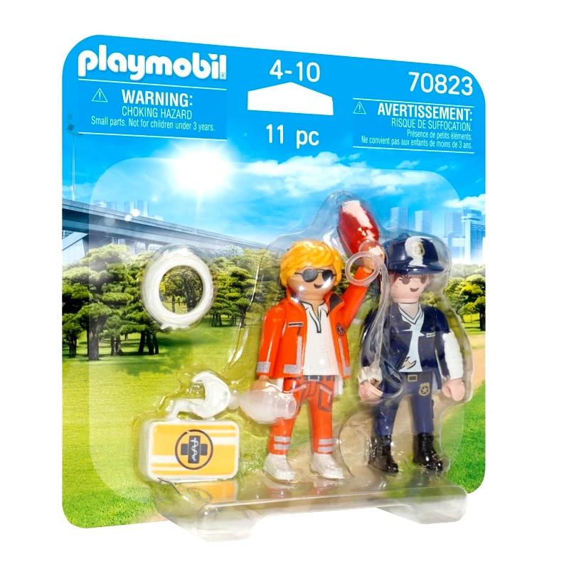 Playmobil Playmobil DuoPack Διασώστης Και Αστυνομικός (70823)