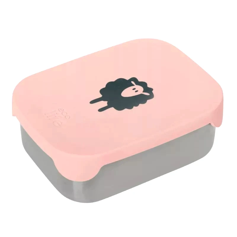 Ecolife Eco Life Φαγητοδοχείο Με Καπάκι Σιλικόνης 800ml Sheep (33-FC-9086)