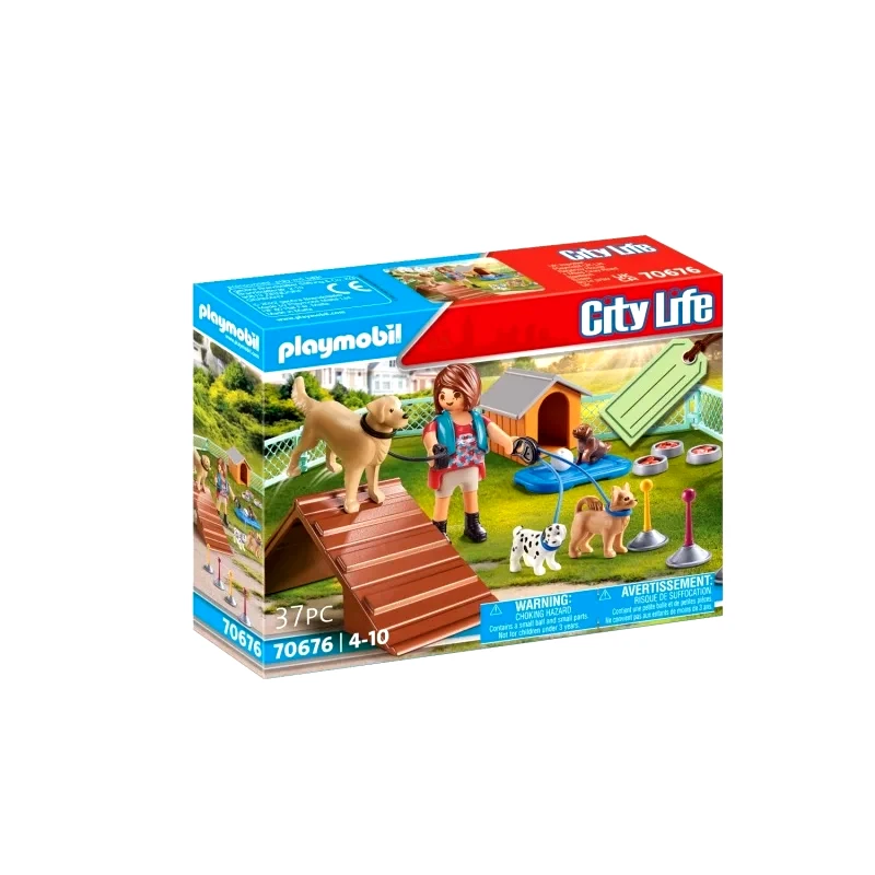 Playmobil Playmobil Gift Set Εκπαιδεύτρια σκύλων (70676)