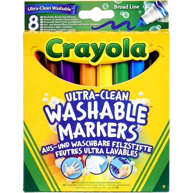 Giochi Preziosi Crayola Washable Μαρκαδόροι 8Τμχ (58-8328-E-000)
