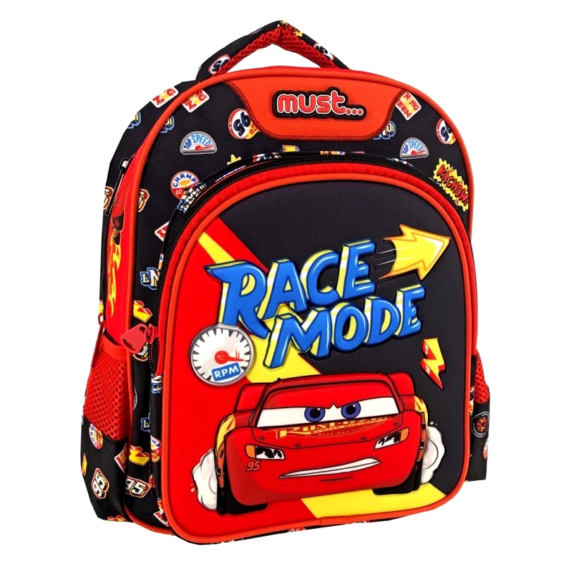 Must Σχολική Τσάντα Πλάτης Νηπίου Disney Cars Race Mode Must 2 Θήκες (000562952)