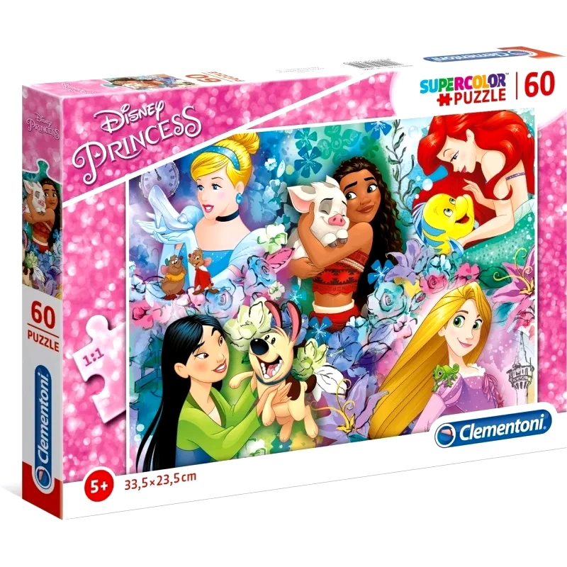 Clementoni Clementoni Παιδικό Παζλ Super Color Disney Princess 60 τμχ (1200-26995)