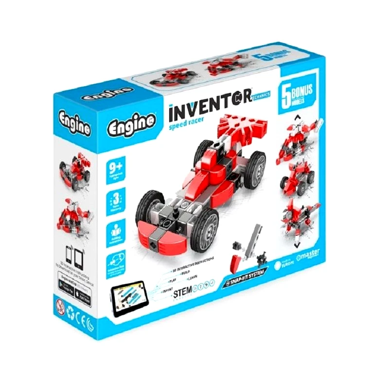Engino Κατασκευαστής 5 Σε 1 Engino Inventor Mechanics Αγωνιστικό Αυτοκίνητο (ENGI-IN10)
