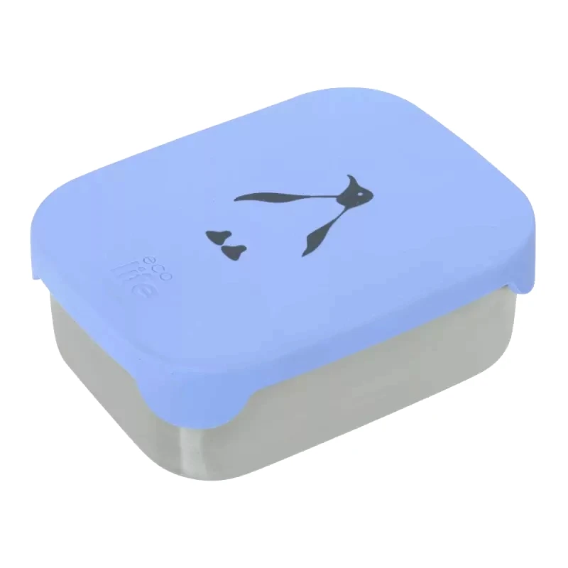 Ecolife Eco Life Φαγητοδοχείο Με Καπάκι Σιλικόνης 800ml Penguin (33-FC-9087)