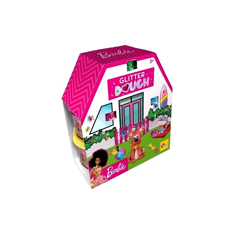 Real Fun Toys Πλαστελίνη Barbie Kit House με 5 Βαζάκια Γκλίτερ Καρδιά (88850)